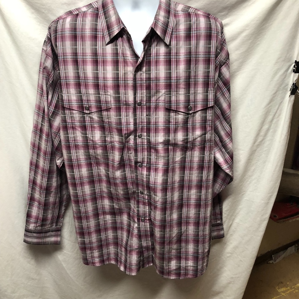 Panhandle Mens Sz XL Snap Button Up Shirt …